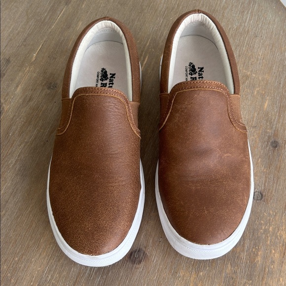 Roots Tan Leather Slip On Shoes Women’s Size 5.5 - Picture 15 of 16